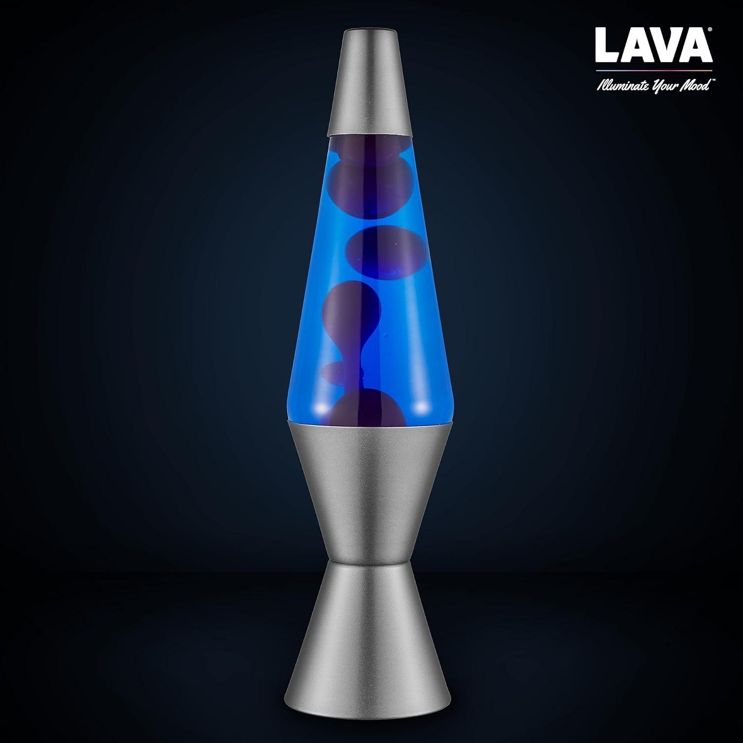 imageLava Lamp 145quot Cosmic Wave The Original Motion Light Purple Wax and Blue Liquid Item 2633 Amazon ExclusiveBlue