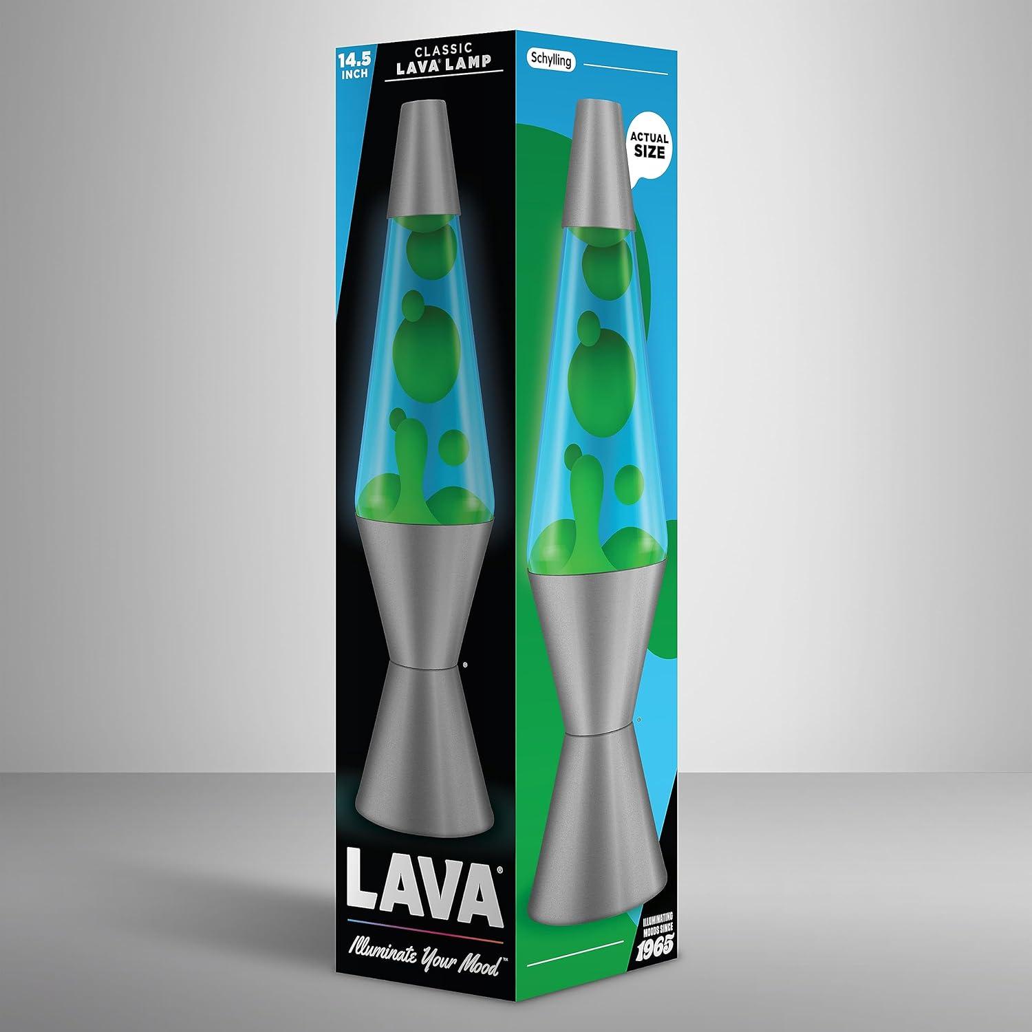 imageLava Lamp 145quot Cosmic Wave The Original Motion Light Purple Wax and Blue Liquid Item 2633 Amazon ExclusiveGreen