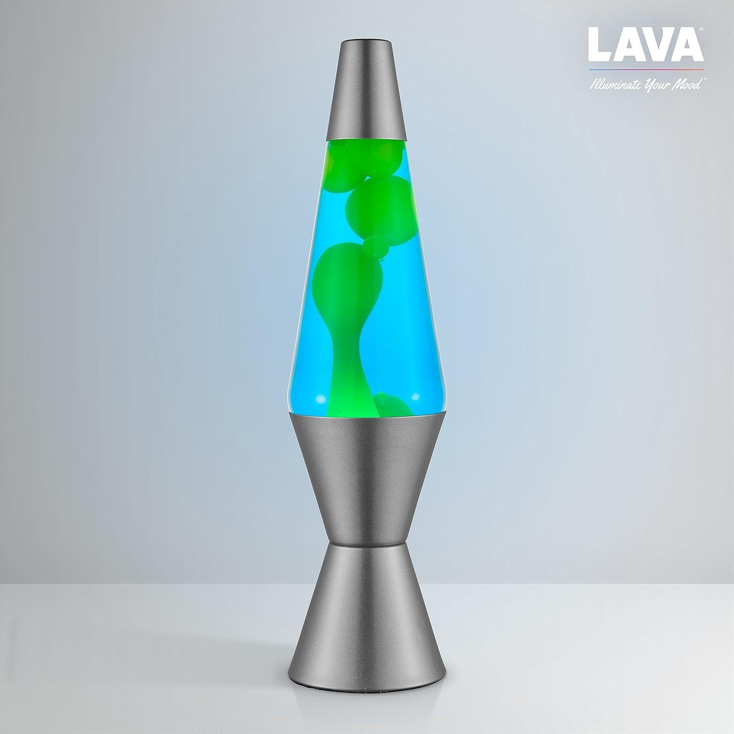 imageLava Lamp 145quot Cosmic Wave The Original Motion Light Purple Wax and Blue Liquid Item 2633 Amazon ExclusiveGreen