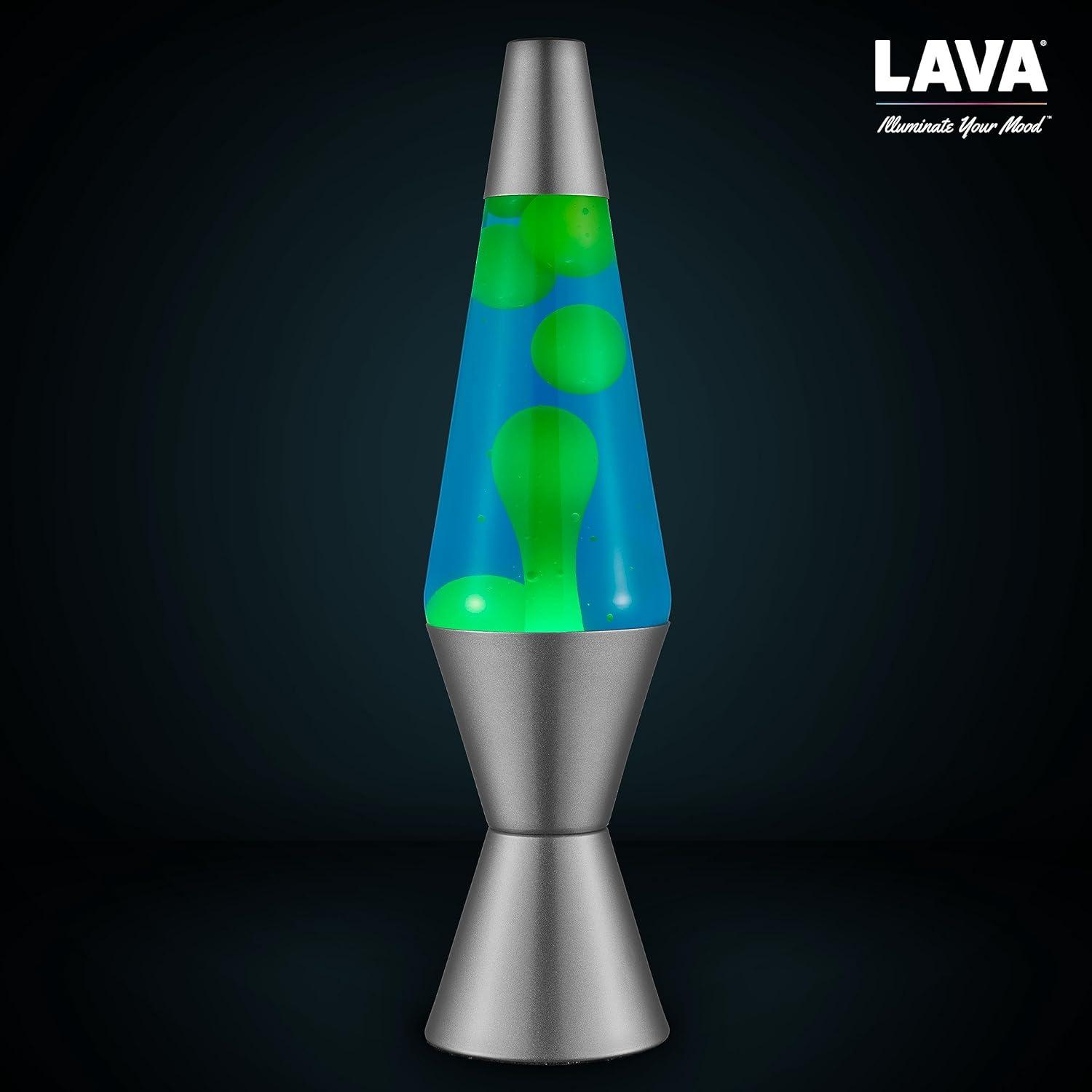 imageLava Lamp 145quot Cosmic Wave The Original Motion Light Purple Wax and Blue Liquid Item 2633 Amazon ExclusiveGreen