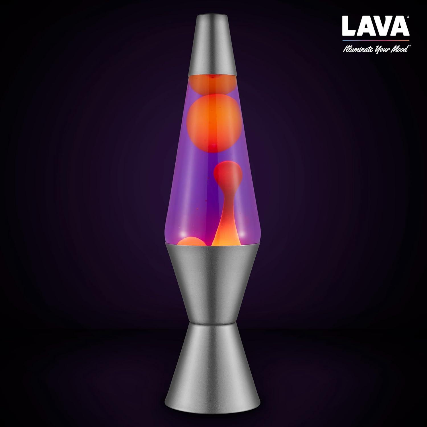 imageLava Lamp 145quot Cosmic Wave The Original Motion Light Purple Wax and Blue Liquid Item 2633 Amazon ExclusivePurple