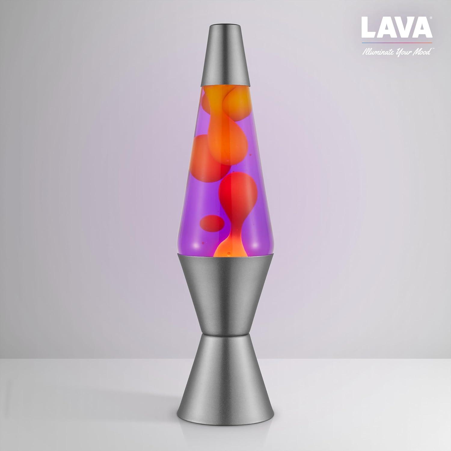 imageLava Lamp 145quot Cosmic Wave The Original Motion Light Purple Wax and Blue Liquid Item 2633 Amazon ExclusivePurple