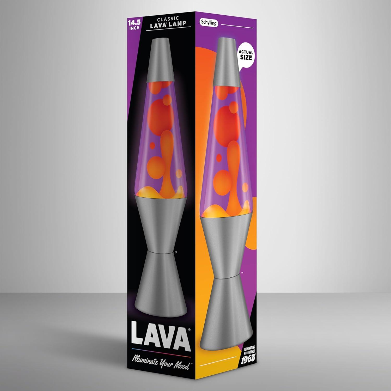 imageLava Lamp 145quot Cosmic Wave The Original Motion Light Purple Wax and Blue Liquid Item 2633 Amazon ExclusivePurple