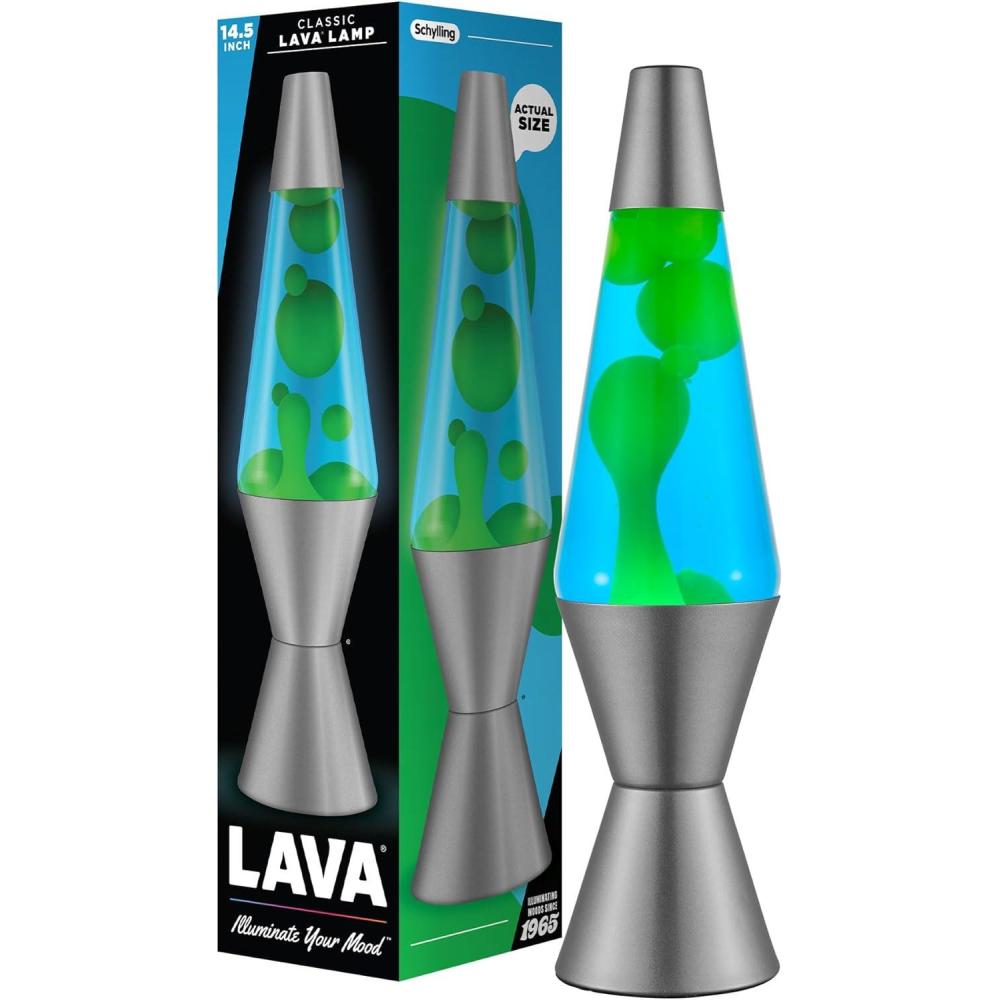 imageLava Lamp 145quot Cosmic Wave The Original Motion Light Purple Wax and Blue Liquid Item 2633 Amazon ExclusiveGreen