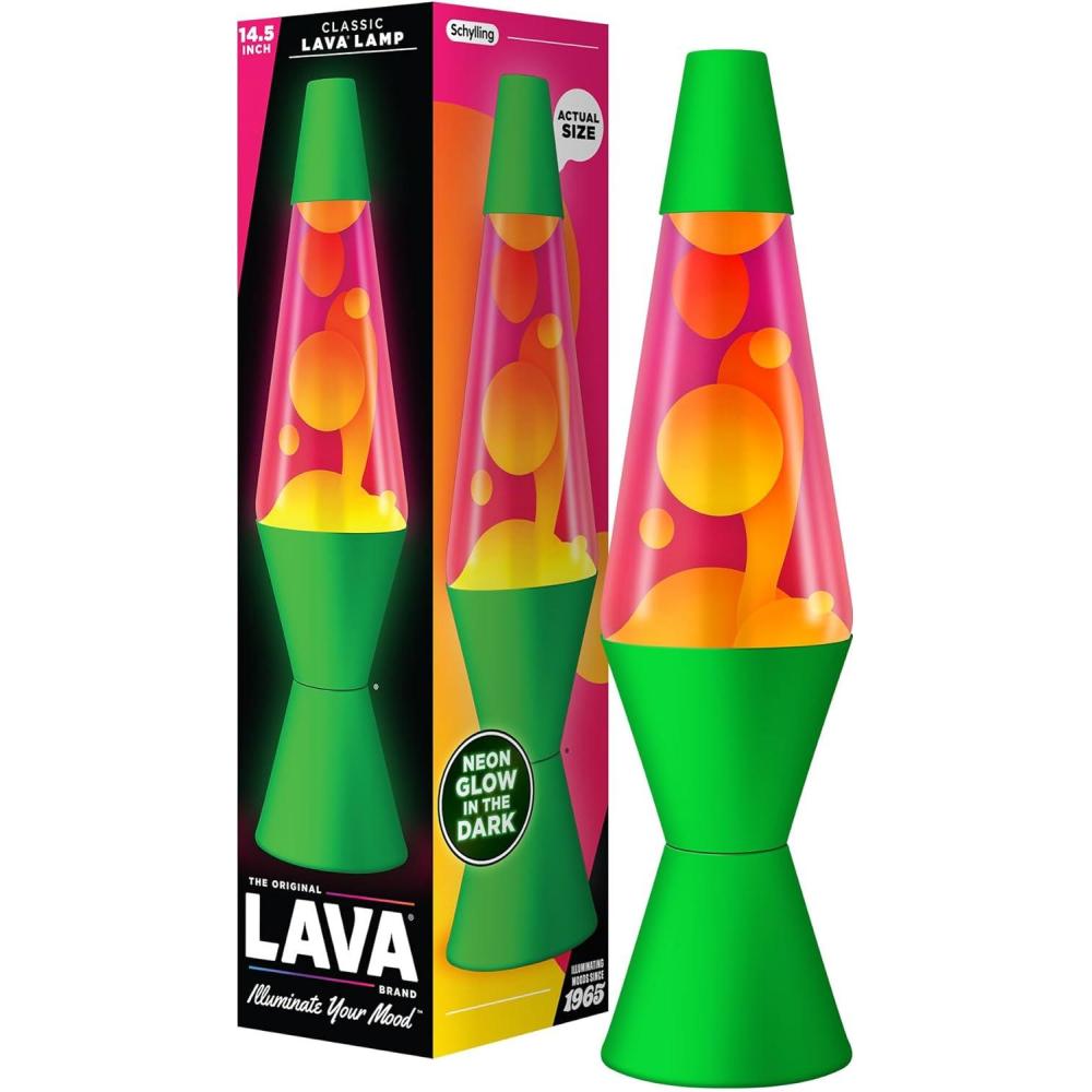 imageThe Original Lava Lamp 145quot Techno Chrome Classic Liquid Motion Lamp Pink Lava and Blue Liquid Item 2097 Amazon ExclusiveGreen