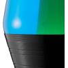 Lava® Lamp – 14.5” Vinyl Record Grooved Base – The Original Motion Light – Yellow Wax and Orange Liquid – Item #2017(Blue)