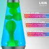 Lava® Lamp – 14.5″ Cosmic Wave – The Original Motion Light – Purple Wax and Blue Liquid – Item #2633 (Amazon Exclusive)(Green)
