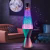 Lava® Lamp – 14.5″ Polar Glimmer – The Original Motion Light – Silver Glitter, Multicolor Base and Globe – Item #2048 (Amazon Exclusive)