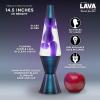 Lava The Original Lamp – 14.5″ Black Iris – Classic Liquid Motion Lamp – Purple Wax and Clear Liquid – Item #2425 (Amazon Exclusive)