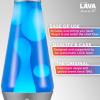 Lava The Original Lamp – 14.5″ Gray Stratosphere – Retro Rocket Liquid Motion Lamp – White and Blue Liquid – Item #2390 (Amazon Exclusive)