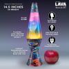 Lava The Original Lamp – 14.5″ Trippy Shrooms – Classic Liquid Motion Lamp – Tri-Colored Globe and Black Base – Item #2361 (Amazon Exclusive)