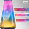 Lava The Original Lamp – 14.5″ Trippy Shrooms – Classic Liquid Motion Lamp – Tri-Colored Globe and Black Base – Item #2361 (Amazon Exclusive)