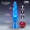 Lava The Original Lamp – New 14.5″ Cerulean Blue – Classic Liquid Motion Lamp – White Wax and Blue Liquid – Item #2362 (Amazon Exclusive)