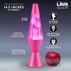 Lava The Original Lamp – New 14.5″ Wild Pink – Classic Liquid Motion Lamp – White Wax and Pink Liquid – Item #2361 (Amazon Exclusive)(Pink)