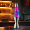 The Original Lava® Lamp – 14.5″ Techno Chrome – Classic Liquid Motion Lamp – Pink Lava and Blue Liquid – Item #2097 (Amazon Exclusive)(Blue)