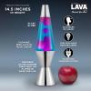 The Original Lava® Lamp – 14.5″ Techno Chrome – Classic Liquid Motion Lamp – Pink Lava and Blue Liquid – Item #2097 (Amazon Exclusive)(Blue)