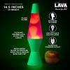 The Original Lava® Lamp – 14.5″ Techno Chrome – Classic Liquid Motion Lamp – Pink Lava and Blue Liquid – Item #2097 (Amazon Exclusive)(Green)