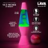 The Original Lava® Lamp – 14.5″ Techno Chrome – Classic Liquid Motion Lamp – Pink Lava and Blue Liquid – Item #2097 (Amazon Exclusive)(Pink)