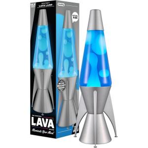 Lava The Original Lamp – 14.5″ Gray Stratosphere – Retro Rocket Liquid Motion Lamp – White and Blue Liquid – Item #2390 (Amazon Exclusive)