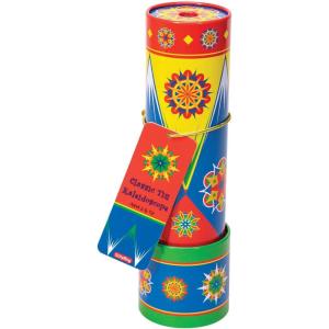 Schylling Classic Tin Kaleidoscope – Fun, Colorful Pattern-Changing Toy – Durable Tin with Multicolored Beads – Ages 3 and Up – One Piece
