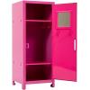 Schylling Girls Talk Pink Mini Locker – 11.25″ Decorative Metal Storage Locker with 17 Mix-and-Match Magnets, Lock, and Keys – Ages 4-12