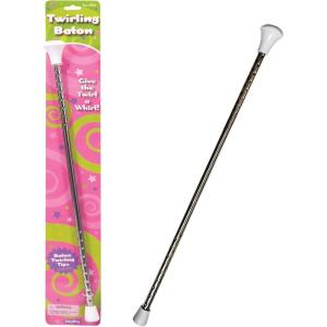 Schylling Twirling Baton – Metal Kids Baton – Rubberized Ends in Assorted Pink, White, and Purple Colors – Ages 3 and Up – One Baton