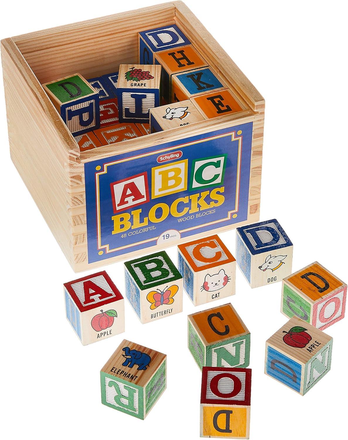 imageSchylling ABC Wooden Alphabet Blocks Toy