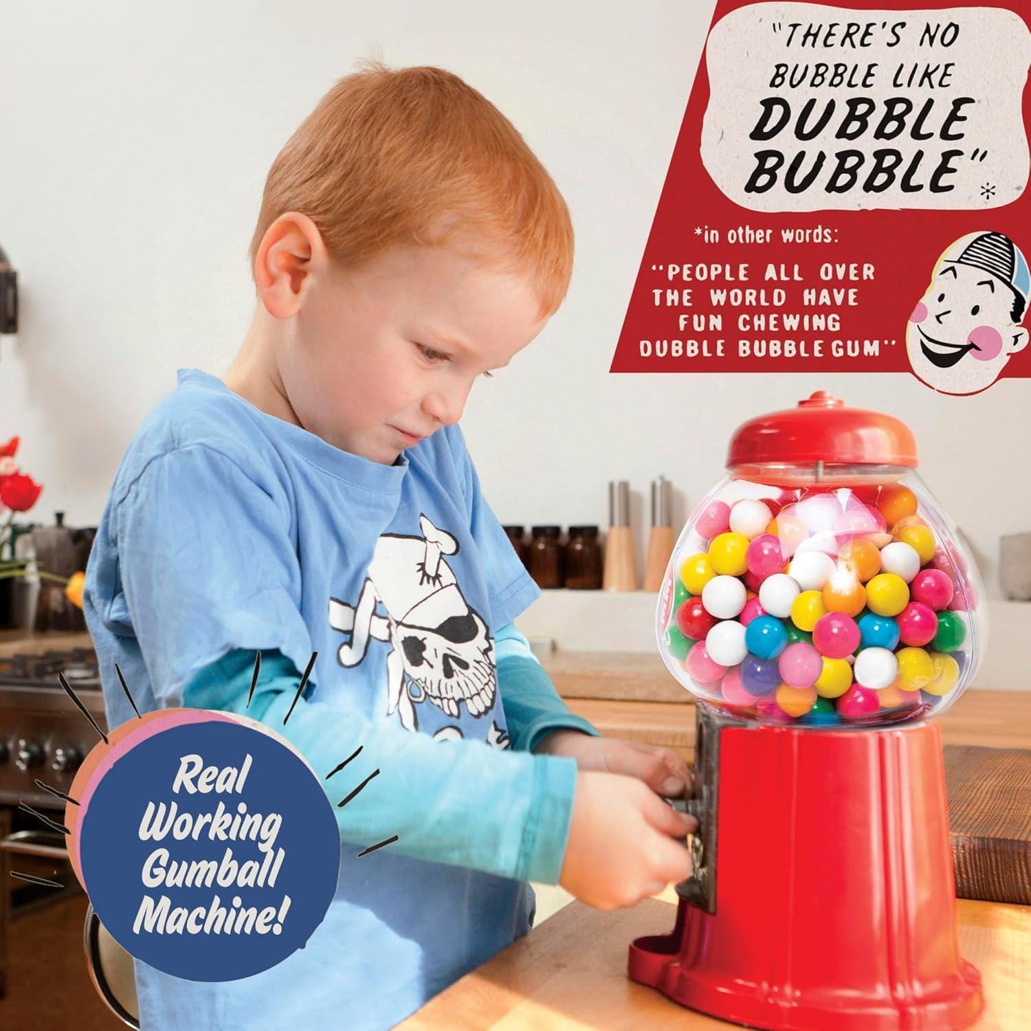 imageSchylling Brand Classic Retro Gumball Coin Bank 85quot Tall Includes 45 Dubble Bubble Gumballs Ages 3