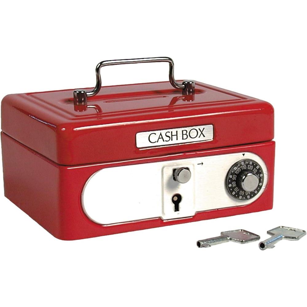imageSchylling Locking Cash Box Red 1 EA