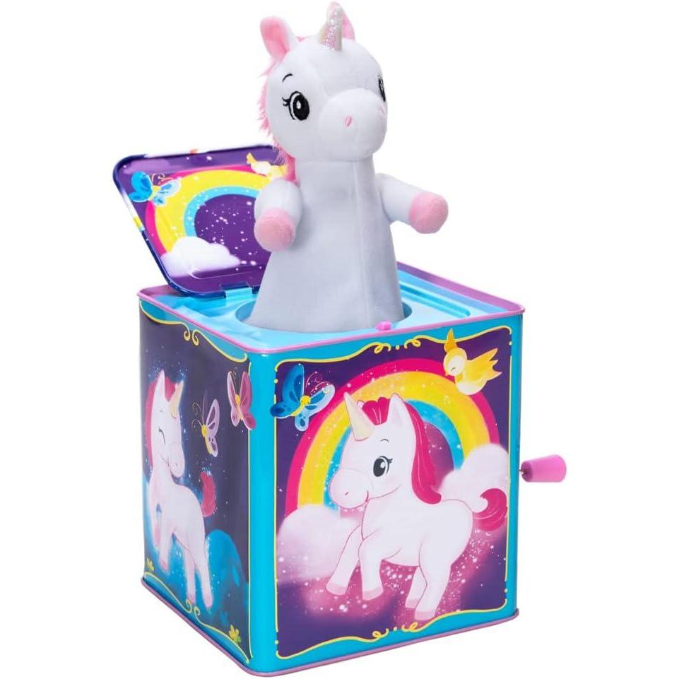 imageSchylling Pop ampamp Glow Unicorn Light Up Jack in The Box
