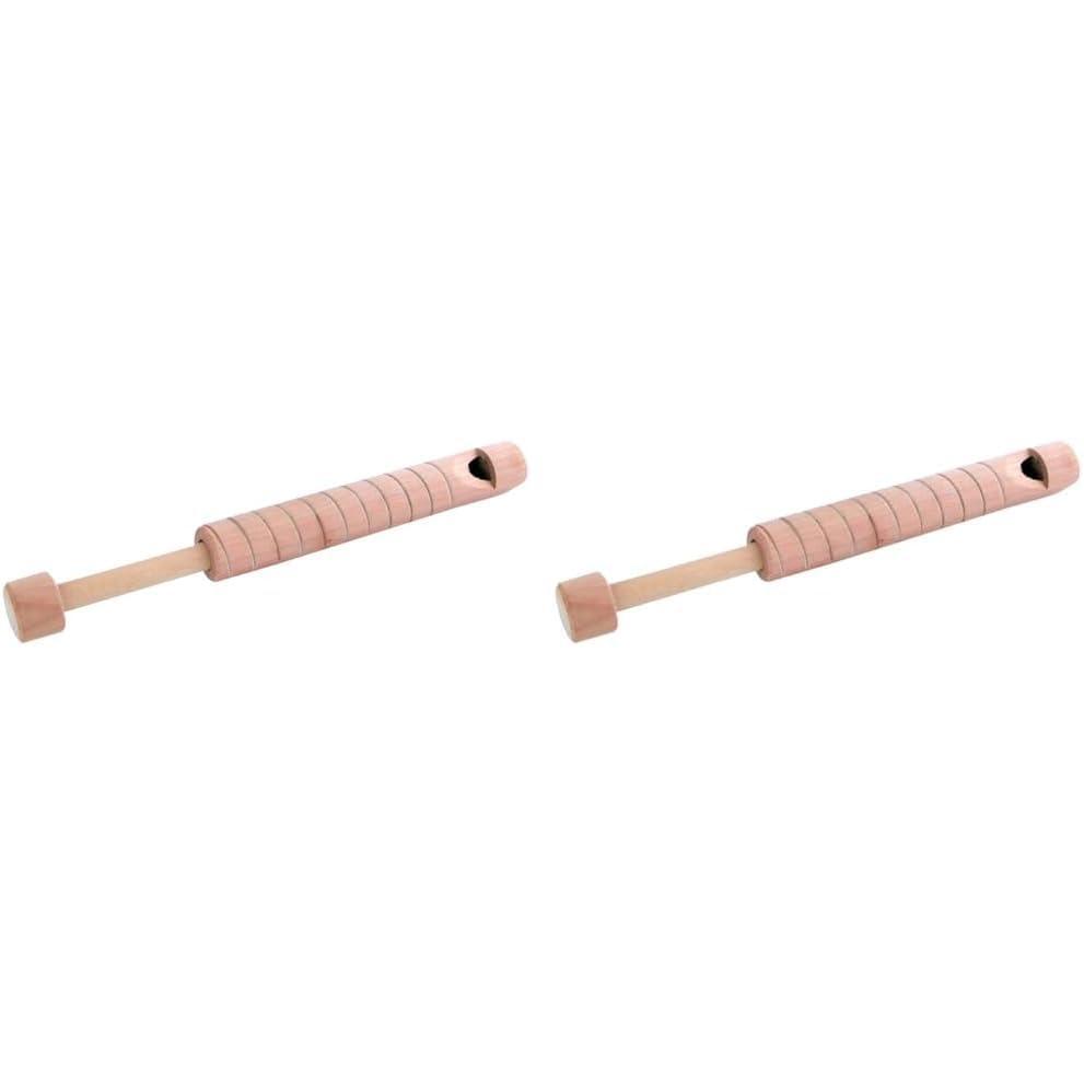 imageSchylling Wooden Slide Whistle Classic Kids Instrument All Wood Construction Durable Musical Toy for Children Ages 3 and Up One Whistle1 Count Pack of 2