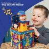Schylling Silly Circus Jack in the Box – Classic Children’s Musical Toy – Colorful Embossed Tin Box and Friendly Plush – Age 18 months and Up