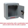 Schylling Steel Safe with Alarm – Kids Silver Metal Safe with Combination Lock and Alarm – Ages 5 and Up