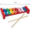 Schylling Wooden Xylophone – Colorful Kids Instrument – Includes Wooden Mallets and Embossed Metal Keys – Ages 3 and Up