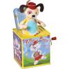 Schylling Polka Puppy Jack in the Box – Classic Children’s Musical Toy that Dances – Colorful Embossed Tin Box and Lovable Puppy Plush – Age 18 months and Up