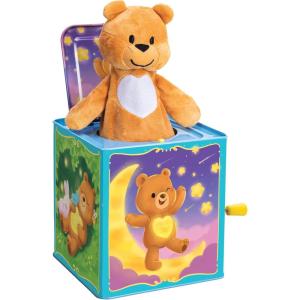Schylling-Teddy Bear Pop N Glow Jack in The Box-18+mo-TPGJB, Small