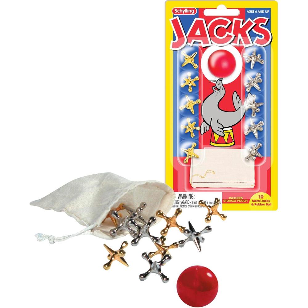 imageMetal Jacks and Rubber Ball Set