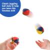 Schylling Classic Juggling Balls – Colorful Vinyl Toss-and-Catch Balls with Bead Filling – Includes 3 Balls and Instructions – Ages 5 and Up – Three Piece Set