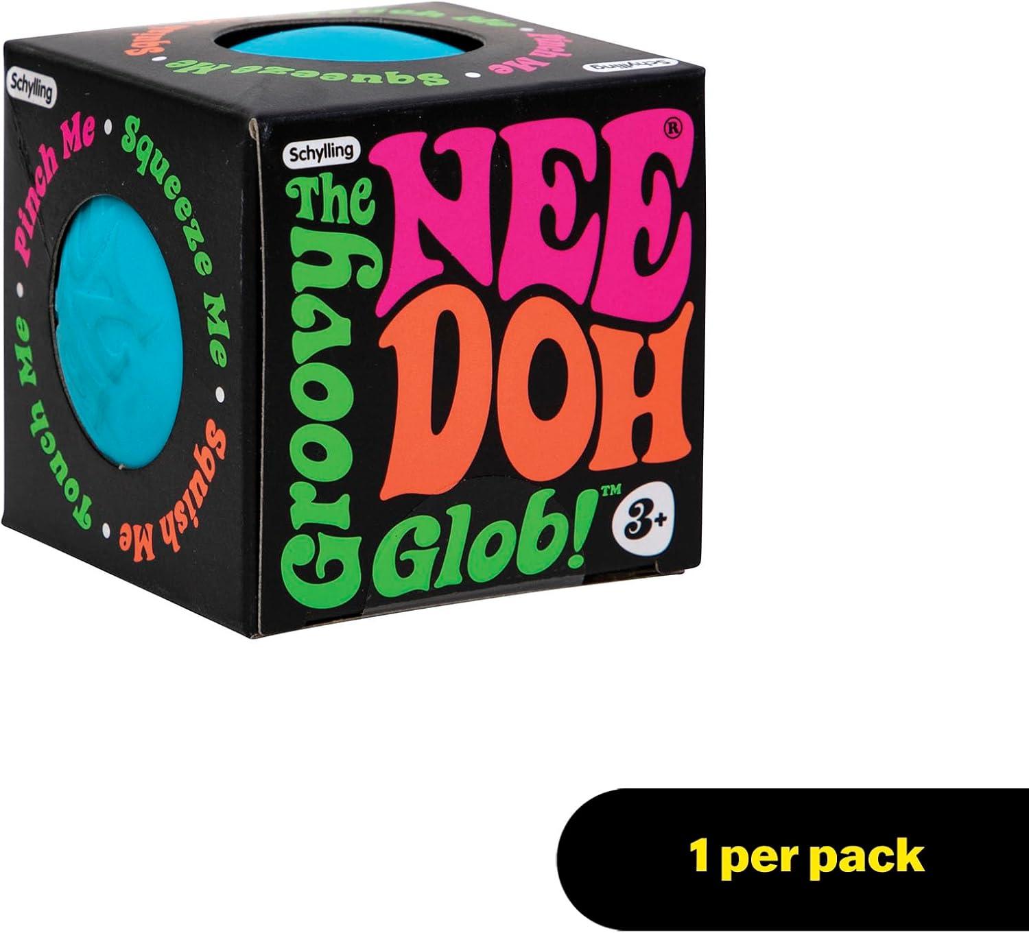 imageSchylling NeeDoh Original Sensory Fidget Toy Assorted Colors Ages 3 to Adult 1 Count Pack of 1Blue