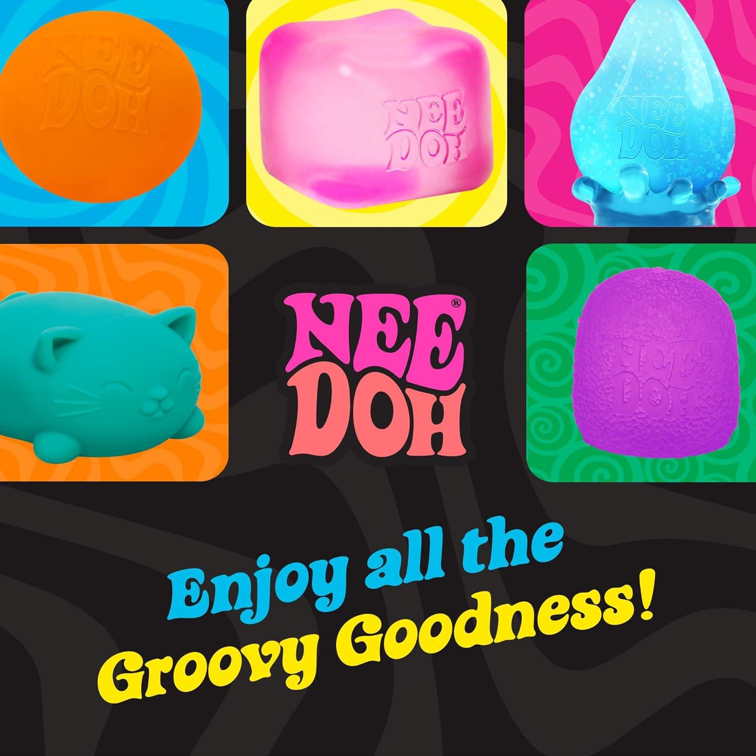 imageSchylling NeeDoh Polar Glow Penguin  Sensory Squeeze Toy  Assorted Colors Glow in The Dark  Ages 3 Pack of 1
