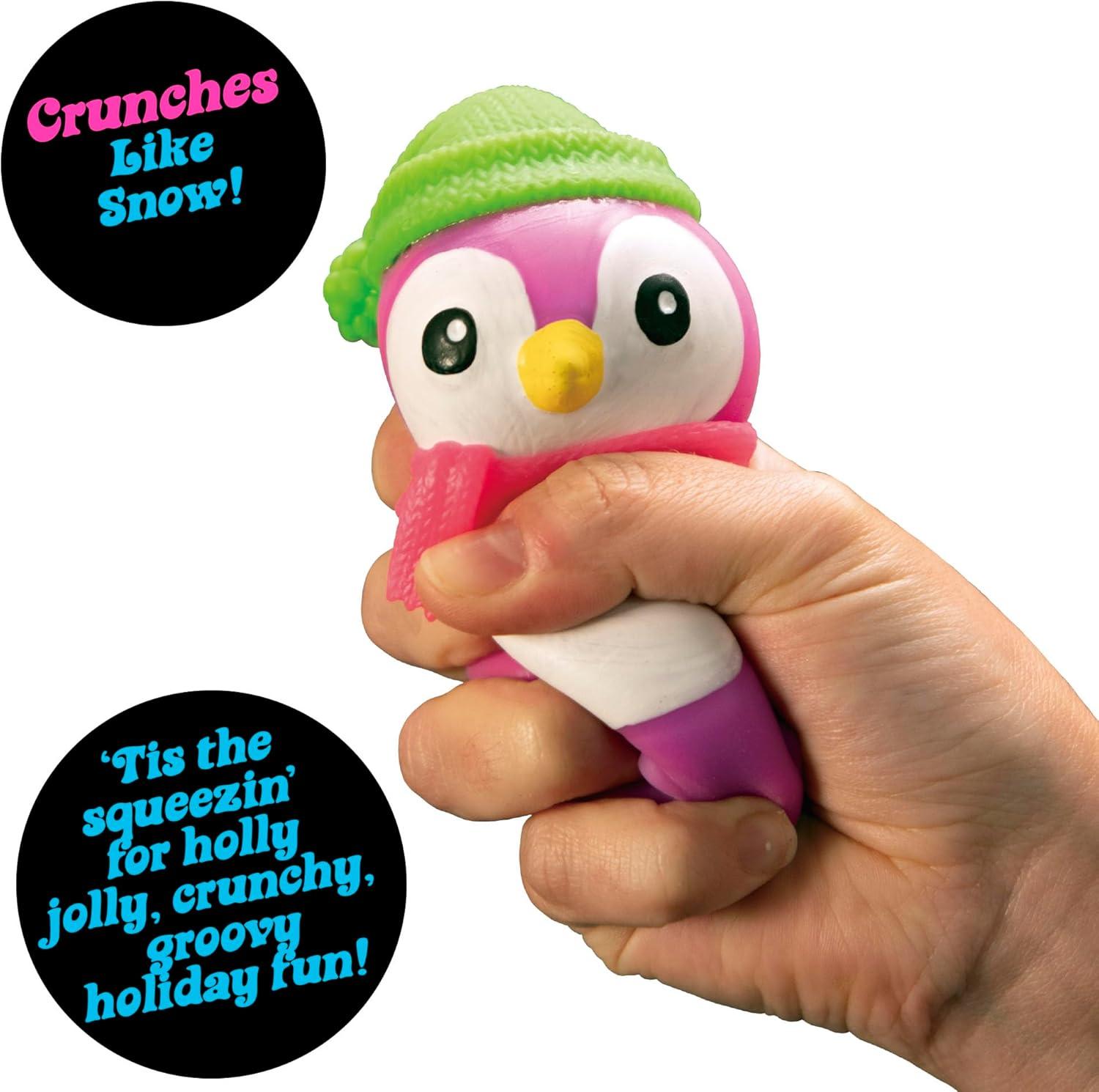 imageSchylling NeeDoh Polar Glow Penguin  Sensory Squeeze Toy  Assorted Colors Glow in The Dark  Ages 3 Pack of 1