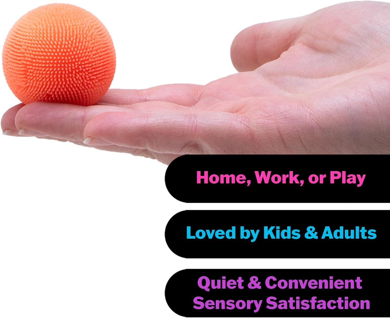 imageSchylling Teenie NeeDoh Fuzz Ball Mini Sensory Toy with a Velvet Texture and Soft Cloud Squish Ages 3 and Up Color May Vary Three Fuzz Balls Per Pack