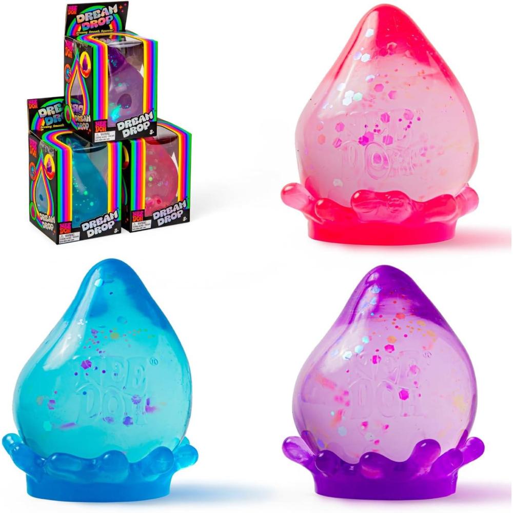 imageSchylling NeeDoh Dream Drop Sensory Squeeze Toy with Dreamy Smooth Squeeze 3quot Tall Color May Vary Pack of 1Dream Drop