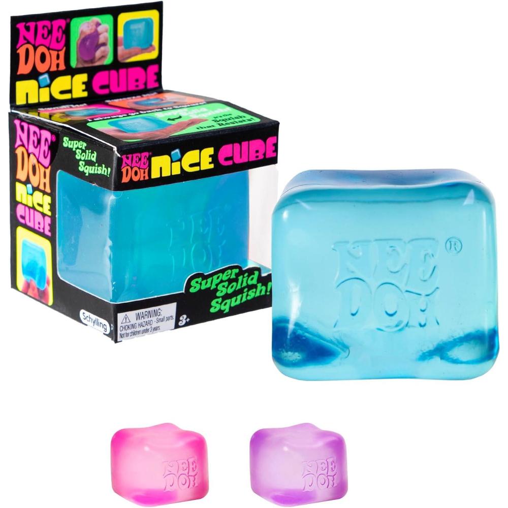 imageSchylling NeeDoh Dream Drop Sensory Squeeze Toy with Dreamy Smooth Squeeze 3quot Tall Color May Vary Pack of 1Nice Cube