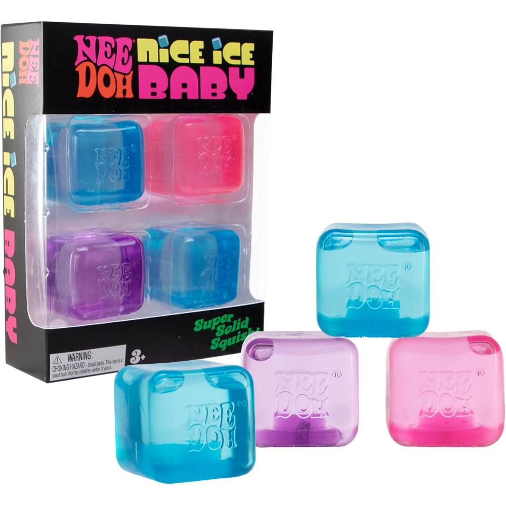 imageSchylling NeeDoh Nice Ice Baby 4 Pack  Sensory Squeeze Toy  15quot in Diameter  Colors May Vary