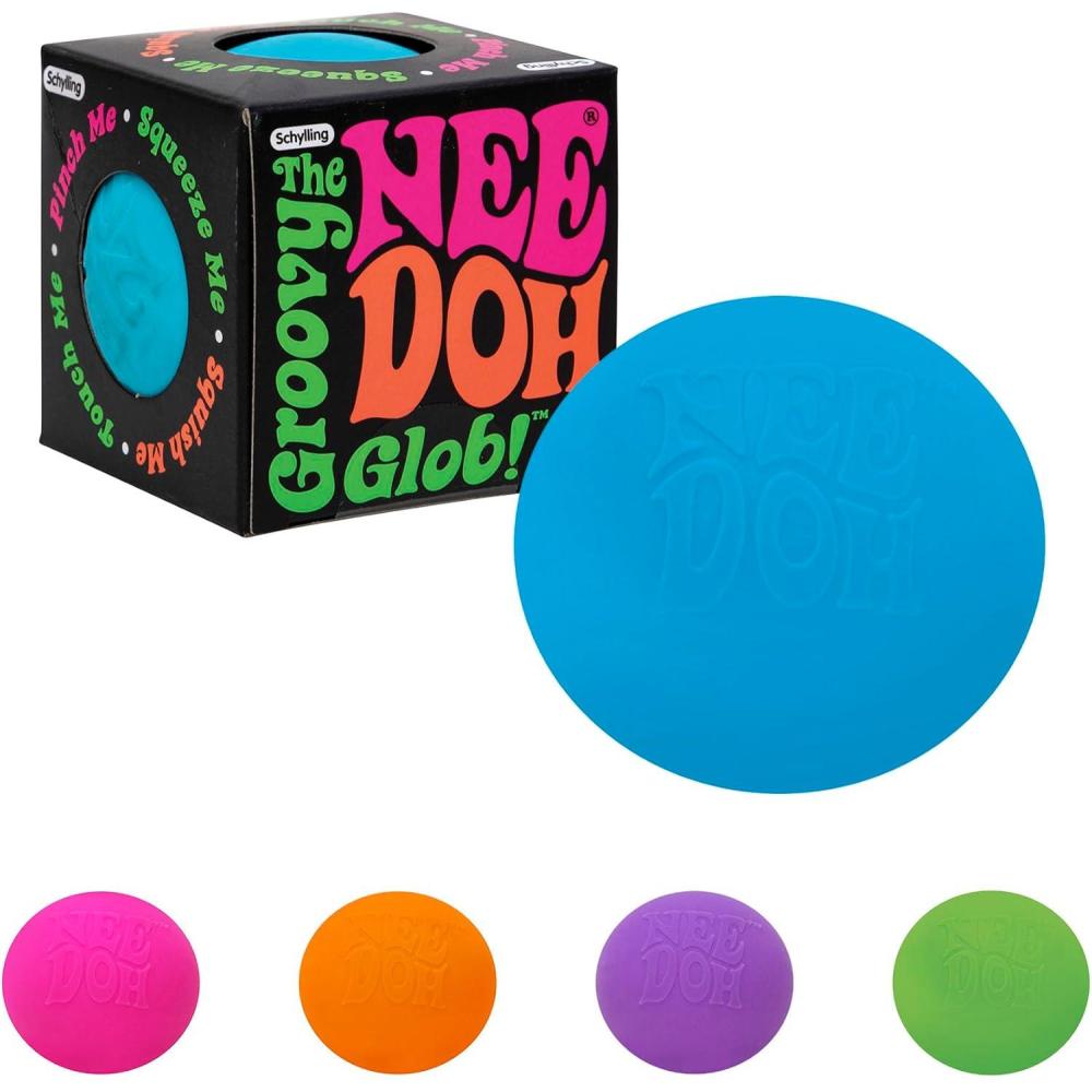 imageSchylling NeeDoh Original Sensory Fidget Toy Assorted Colors Ages 3 to Adult 1 Count Pack of 1Multi Color