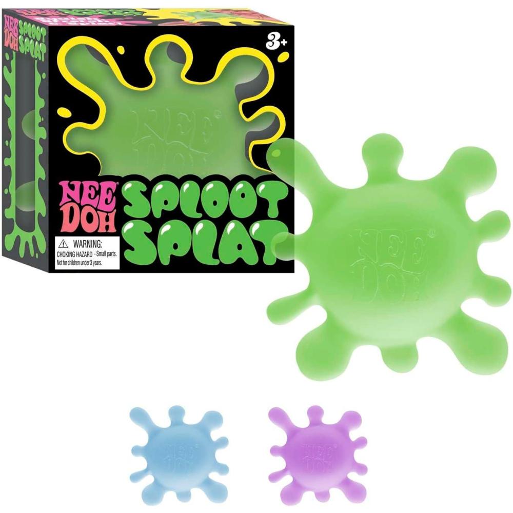 imageSchylling NeeDoh SplootSplat The Splat That Sploots Sensory Toy to Squish Squeeze and Pull Ages 3 and Up Color May Vary One Per Pack