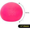 Schylling Brand Original Super Nee Doh Stress Ball Fidget Toy – Huge 4.5″ in Diameter – Jumbo Squishy Squeezy Fun – Colors Assorted – Ages 3+