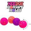 Schylling NeeDoh Dohnut Hole Needoh 4 Pack – Sensory Squeeze Toy – 1.5″ in Diameter – Colors May Vary