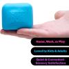 Schylling NeeDoh Nice Cube Glow – Sensory Toy with a Super Solid Squish – Glows in The Dark and Always Returns to its Square Shape – Ages 3 and Up – Color May Vary; One Cube Per Pack